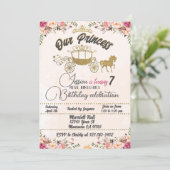 Notre petite princesse Invitation d'anniversaire (Debout devant)