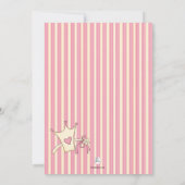 Notre petite princesse Photo Birthday Invitation (Dos)