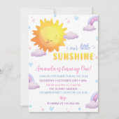 Notre Petite Sunshine Rainbow Invitation Anniversa (Devant)