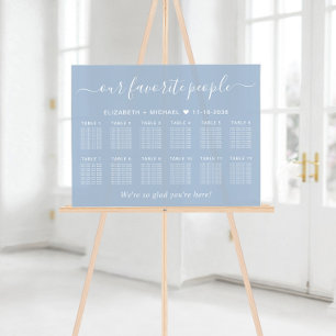 Notre plan de table de mariage pour 12 tables