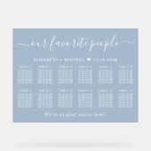 Notre plan de table de mariage pour 12 tables (Recto)