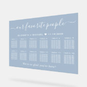 Notre plan de table de mariage pour 12 tables (Angle)