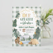 Notre plus grande invitation Baby shower aventure (Debout devant)