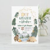 Notre plus grande invitation Baby shower aventure (Debout devant)