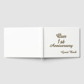 Notre premier anniversaire Livre d'or Typographie (Complet)