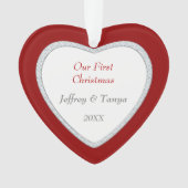 Notre premier arbre de Noël Red Swirl (devant)