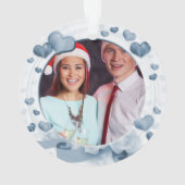 Notre premier bleu ensemble engagé de photo de (dos)