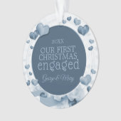 Notre premier bleu ensemble engagé de photo de (devant)