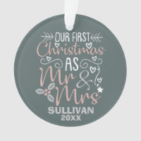 Notre premier cadeau de Noël M. et Mme Mariage
