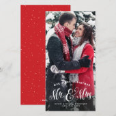 Notre premier carte photo de vacances de Noël nouv (Devant / Derrière)