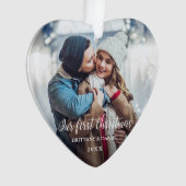 Notre premier coeur de rouge de photo de couples (devant)