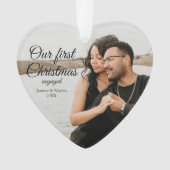 Notre premier coeur photo de Noël engagé (devant)