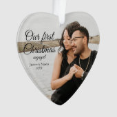 Notre premier coeur photo de Noël engagé (devant)