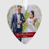 Notre premier Coeur photo Mariage de Noël (devant)