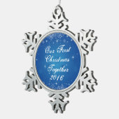 Notre premier de Noël ornement de flocon de neige (Vue impression)