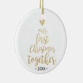 Notre premier de Noël ornement de photo ensemble (Droite)