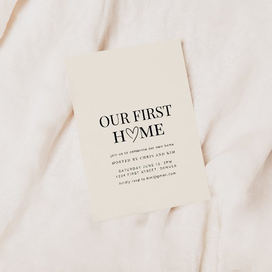 Notre premier Invitation de la Fête de la Maison