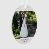 Notre premier Mariage de Noël Photo Élégant Script (devant)
