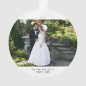 Notre premier Mariage de Noël Photo Élégant Script (devant)