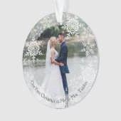 Notre Premier Marié de Noël M. & Mme Snowflakes (devant)