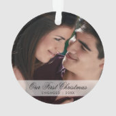 Notre premier Noël a engagé une photo élégante (dos)