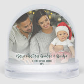 Notre premier Noël Baby Photos Grand-père Keepsaké (Arrière)