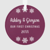 Notre Premier Noël Bourguignon Flocon de Neige Pho (dos)