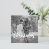 Notre premier Noël | Carte photo moderne (Debout devant)