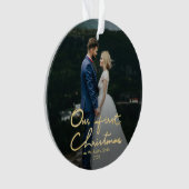 Notre premier Noël Chic Lettré À La Main (devant)