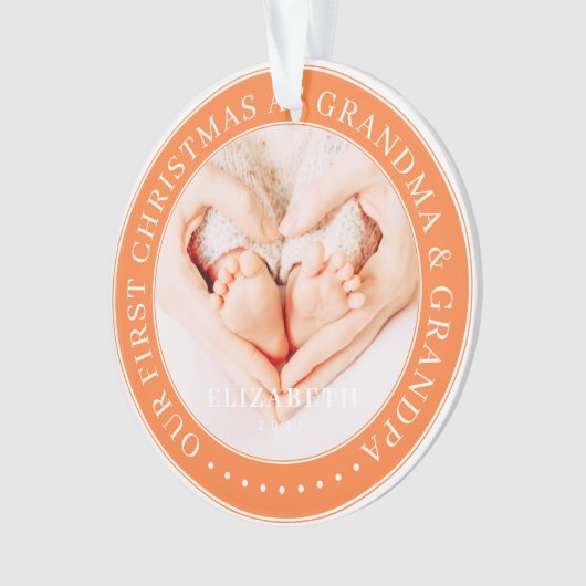 Notre Premier Noël Comme Grand-Mère Et Grand-Père (devant)