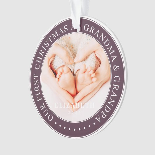 Notre Premier Noël Comme Grand-Mère Et Grand-Père (devant)