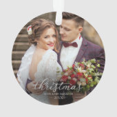 Notre Premier Noël Comme M. Et Mme Silver Foil Pol (dos)