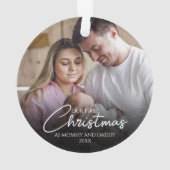 Notre Premier Noël Comme Maman Et Papa Photo (dos)