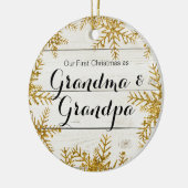 Notre premier Noël comme ornement de grand-maman (Gauche)