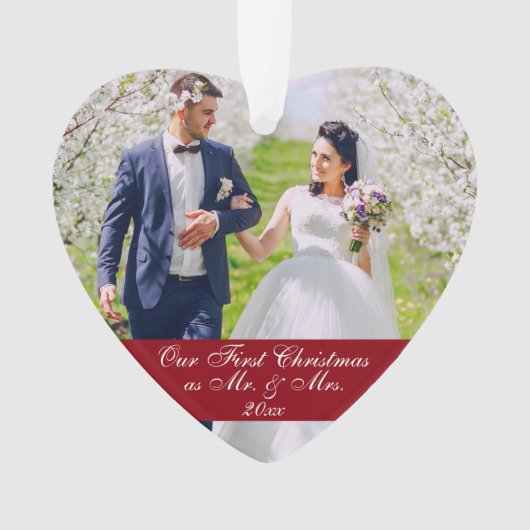 Notre premier Noël comme photo de M. et de Mme (devant)