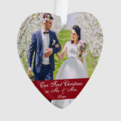 Notre premier Noël comme photo de M. et de Mme (devant)