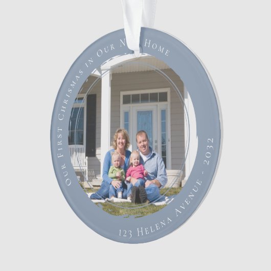 Notre premier Noël dans notre nouvelle photo à la (devant)