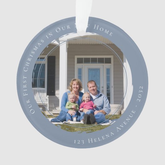 Notre premier Noël dans notre nouvelle photo à la (devant)