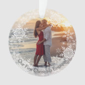 Notre premier Noël de fiançailles Flocons de neige (devant)