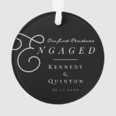 Notre premier Noël de fiançailles, photo classique (dos)