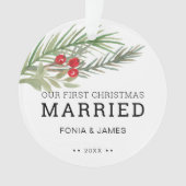 Notre premier Noël de la verdure mariée (devant)