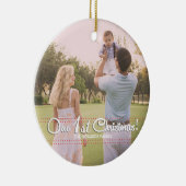 Notre premier Noël Elegant Ornement Moderne (Droite)