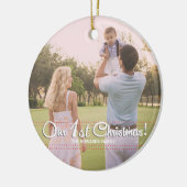 Notre premier Noël Elegant Ornement Moderne (Gauche)