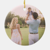 Notre premier Noël Elegant Ornement Moderne (Dos)