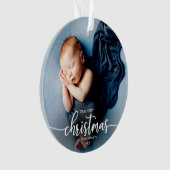 Notre Premier Noël En Grand-Parents Photo Élégante (devant)