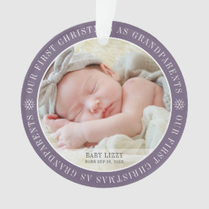 Notre Premier Noël En Grand-Parents Photo Moderne