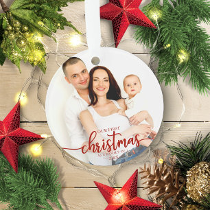 Notre Premier Noël En Tant Que Famille De 3 Photo