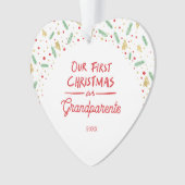 Notre premier Noël en tant que grands-parents Phot (devant)