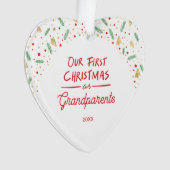 Notre premier Noël en tant que grands-parents Phot (devant)