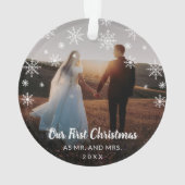 Notre premier Noël en tant que M. et Mme Snowflake (dos)
